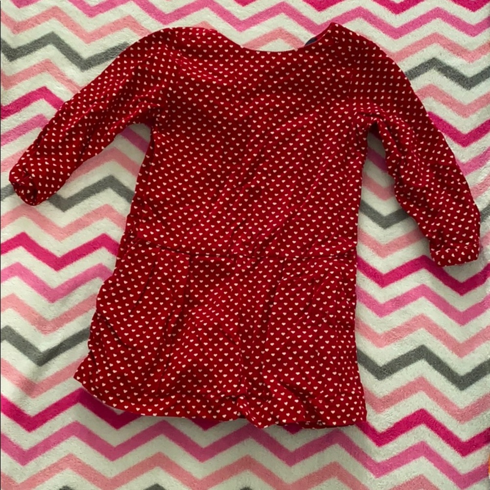 Red heart dress